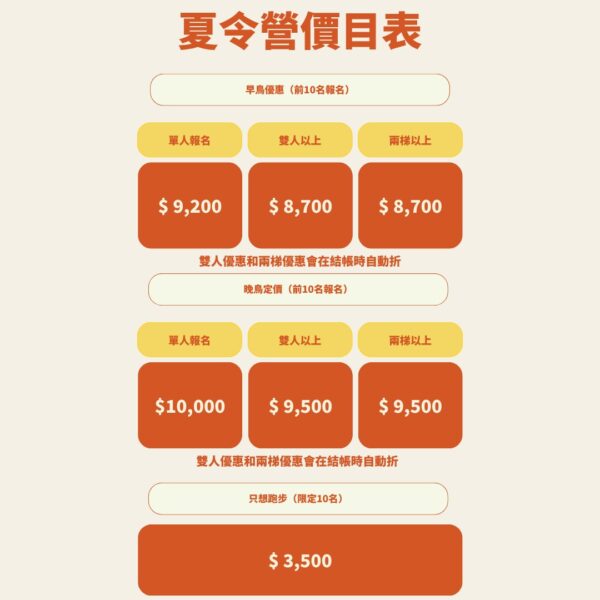 只想跑步【暑假速度課】